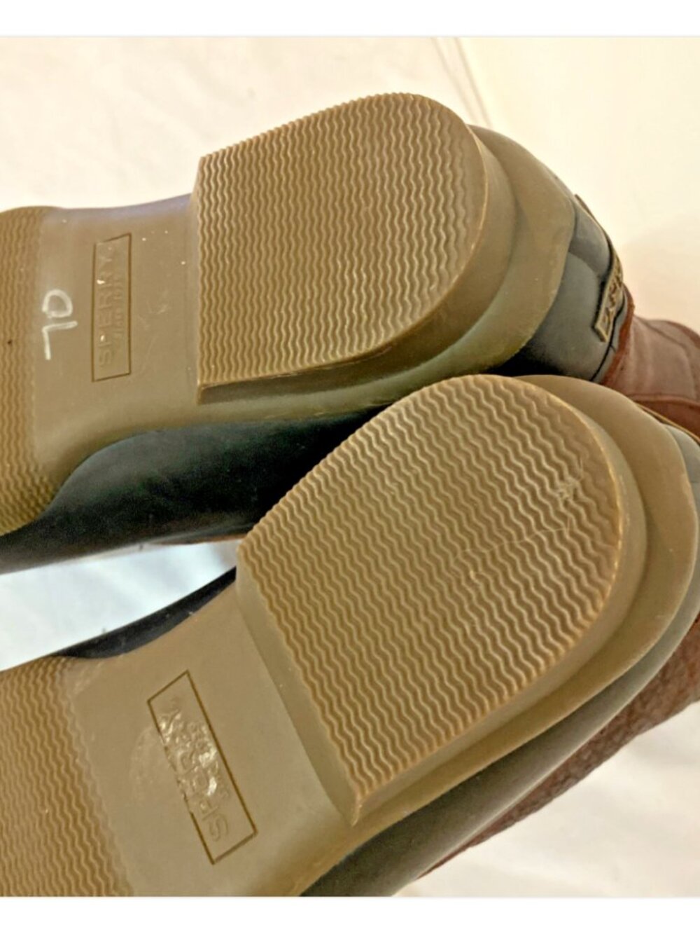 Sperry Top-Sider Men's 11 Duck Boots Amaretto Black 11 Waterproof Preppy Coastal - Picture 14 of 15